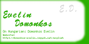 evelin domonkos business card